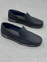 Charger l'image dans la galerie, Loafer Oristano Slip-On Nubuck Marine Nuit