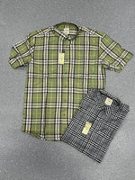 Charger l'image dans la galerie, Chemise Catlan – Carreaux Madras Col Mao & Micro-Carreaux Col Classique