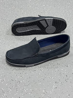 Charger l'image dans la galerie, Loafer Oristano Slip-On Nubuck Marine Nuit