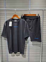Charger l'image dans la galerie, Balenciaga Set T-Shirt + Short — Graphite Blue
