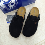 Charger l'image dans la galerie, Birkenstock Boston Suède Noir — Soft Footbed
