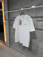 Charger l'image dans la galerie, T-shirt Miu Miu – Oversize Logo Brodé Blanc

