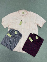 Charger l'image dans la galerie, Chemise Catlan – Carreaux Vichy &amp; Unie Texturée | Rose, Marine, Bordeaux &amp; Blanc
