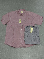 Charger l'image dans la galerie, Chemise Catlan – Carreaux Madras Col Mao &amp; Micro-Carreaux Col Classique
