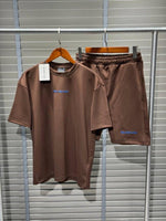 Charger l'image dans la galerie, Balenciaga Set T-Shirt + Short — Chocolate Blue
