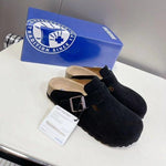 Charger l'image dans la galerie, Birkenstock Boston Suède Noir — Soft Footbed
