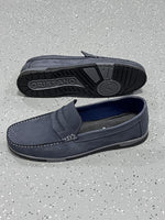 Charger l'image dans la galerie, Penny Loafer Oristano Nubuck Marine
