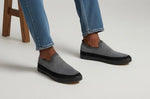 Charger l'image dans la galerie, Knit Slip-On Sneaker — Grey / Black
