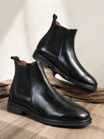 Charger l'image dans la galerie, Chelsea Boots Cuir Noir
