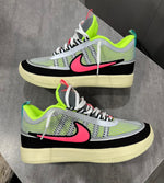 Charger l'image dans la galerie, Nike Air Force 1 Low – Volt / Pink / Silver Mesh

