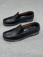 Charger l'image dans la galerie, Loafer Oristano Slip-On Cuir Lisse Noir
