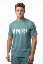 Charger l'image dans la galerie, AMIRI Paint Splatter T-Shirt — Vert Sauge
